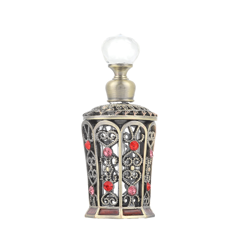 Fľaša na parfum z kovu zinku a sklenenou guľou, 92,4 g, rozmerové spracovanie