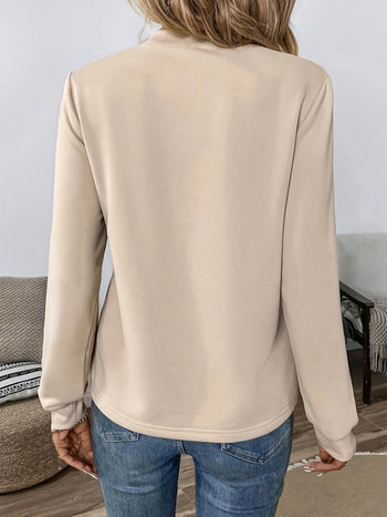 Pulover s leopard printom, dugih rukava, labav kroj, zapadnjački stil, srednja duljina