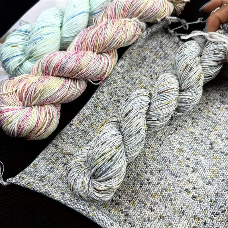 Sunlight Cotton ručne farbená bavlnená priadza na ručné pletenie, Ring-Spun, 7S, 1-Ply, Hebei