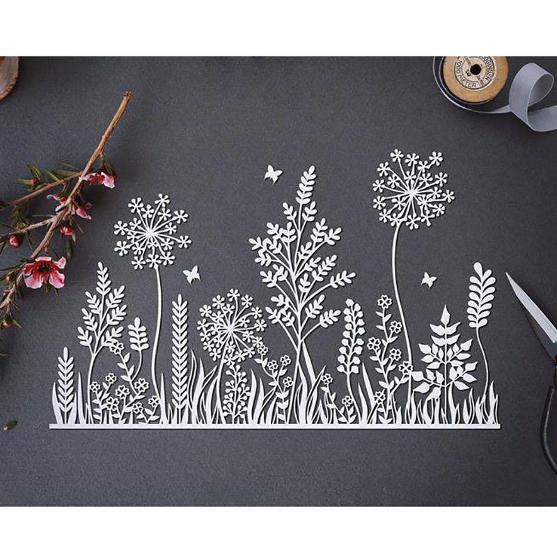 Set matrica za scrapbooking DIY, karbonska čelična matrica za izrezivanje, šablona za embosiranje, božićno cvijeće