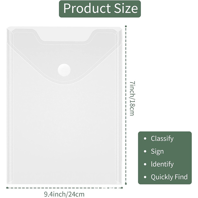 Viacstránkový priečinok z priehľadného plastu; formát A5; šírka zadnej časti 2 mm; prispôsobiteľný; tlač loga k dispozícii.
