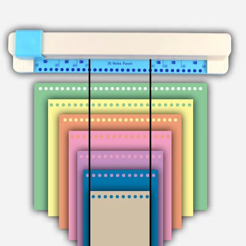 Letong LT-2330 dierovač na dokumenty – 30 dier, ručné ovládanie, priemer dier 5.5 mm, vzdialenosť medzi dierami 9.5 mm, hrúbka materiálu 6.5 mm