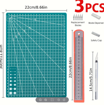 Sada nožov na krájanie dosky – plastová konštrukcia, značka Independent, približne 300 g, na DIY
