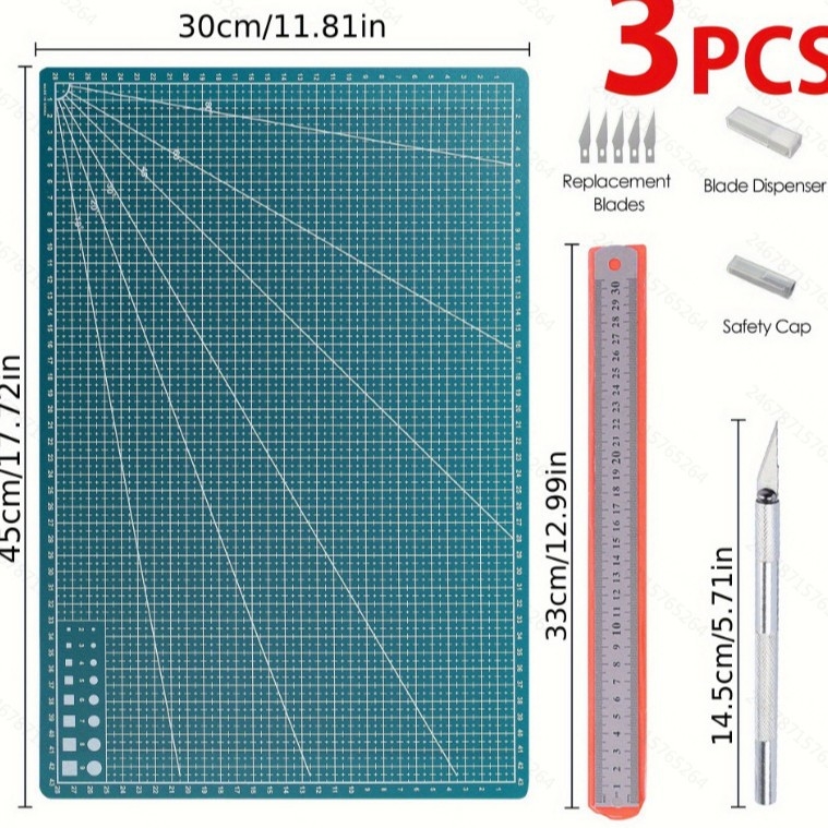 Sada nožov na krájanie dosky – plastová konštrukcia, značka Independent, približne 300 g, na DIY
