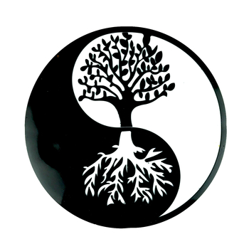 Silikonski kalup za epoksidnu smolu: stablo života za zidni privjesak – kružni Yin Yang dizajn, DIY odljevanje