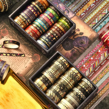 Salt Series sada washi pásky a samolepiek na rámovanie – moderný minimalistický štýl, DIY dlhé pruhy, kód 250301004