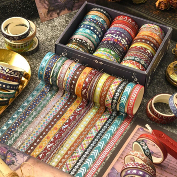 Salt Series sada washi pásky a samolepiek na rámovanie – moderný minimalistický štýl, DIY dlhé pruhy, kód 250301004