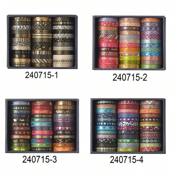 Salt Series sada washi pásky a samolepiek na rámovanie – moderný minimalistický štýl, DIY dlhé pruhy, kód 250301004