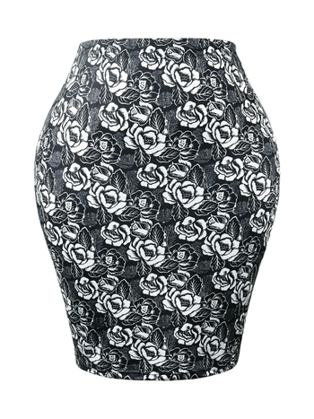 Ilgas prigludęs moterų sijonas iš poliesterio su elastanu, miesto elegancijos stilius, žiema 2024