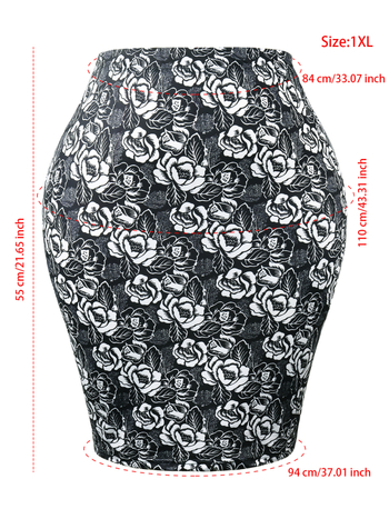 Ilgas prigludęs moterų sijonas iš poliesterio su elastanu, miesto elegancijos stilius, žiema 2024