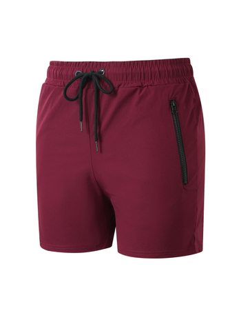 Pánske rýchloschnúce šortky – voľný strih, stredný pás, priedušné zloženie 90% nylon, vhodné na beh a fitness