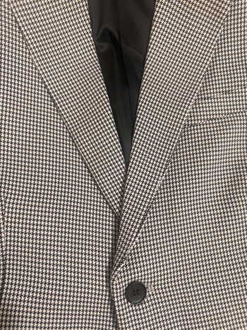 Vyrų kasdienis kostiumo švarkas, Korėjos versija, laisvas kirpimas, vieno mygtuko užsegimas, kostiumo apykaklė, 100% poliesteris