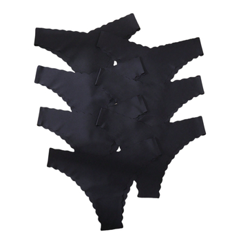 Ženske gaćice od najlona s pamukom u preponoj zoni, srednje visoki struk, pleteni materijal, bez vidljivih tragova