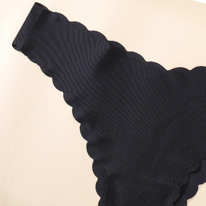 Ženske gaćice od najlona s pamukom u preponoj zoni, srednje visoki struk, pleteni materijal, bez vidljivih tragova