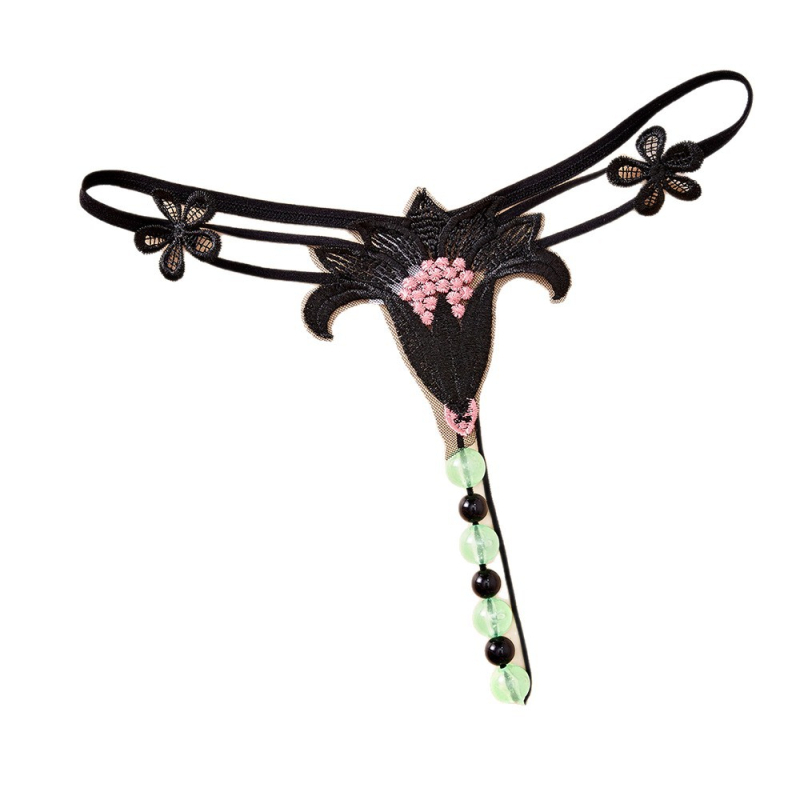 Dámske spodné prádlo, tangá s T-back, priehľadné, 80–90% polyester, Ding's Charm