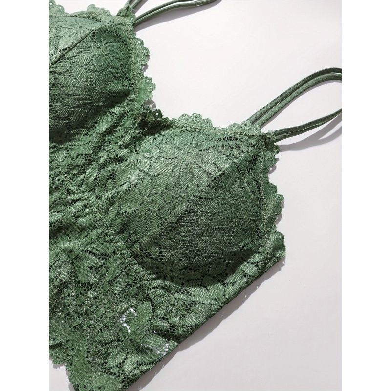 Dantelani set grudnjaka i gaćica, trokutasti košarice, srednje oblikovani košarice, glavni materijal: 86% poliamid, 14% elastan; podstava: 86% poliamid, 14% elastan