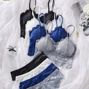 Bra set Milk Silk, tube-top stil, šalice bez oblika, fiksirani dvostruki remeni, zatvaranje bez gumba