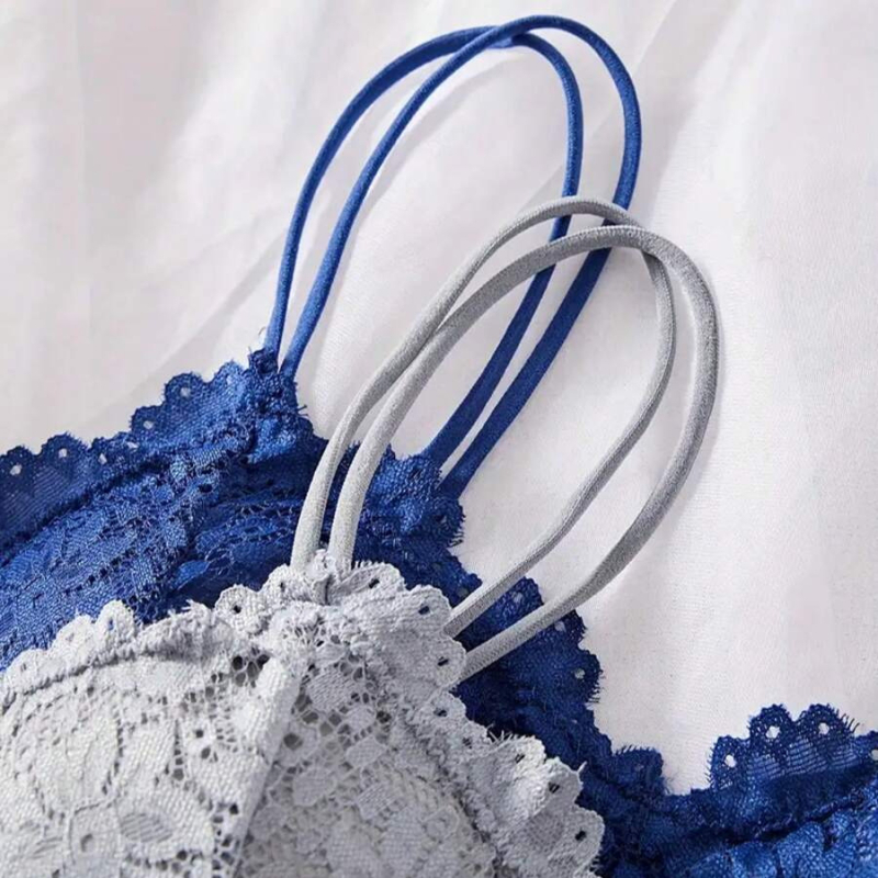 Bra set Milk Silk, tube-top stil, šalice bez oblika, fiksirani dvostruki remeni, zatvaranje bez gumba