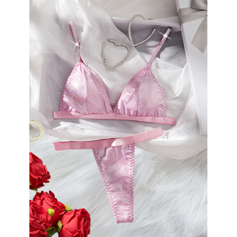 Set grudnjaka s podesivim naramenicama, trokutične košarice, srednje oblikovane košarice, glavni materijal: akril, podstava: spandeks