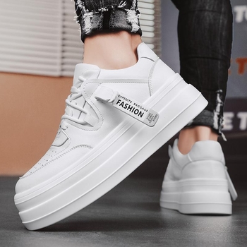 Muške tenisice PU gornji dio, okrugli vrh, niski kroj, gumena potplat, elastično zatvaranje