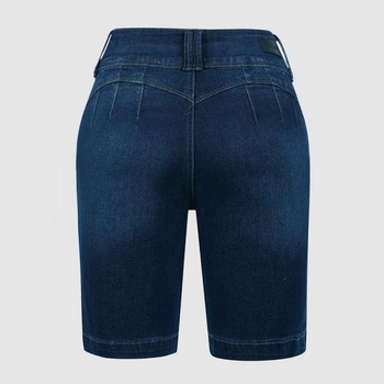 Traper bermuda šorc s ultra-niskim strukom, s naramenicama, krojem s proširenim krojem i duljinom do tri četvrtine