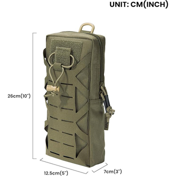 Taktická EDC opasková taška s funkciou skladovania — OMS, polyester, jednoduchý a moderný štýl