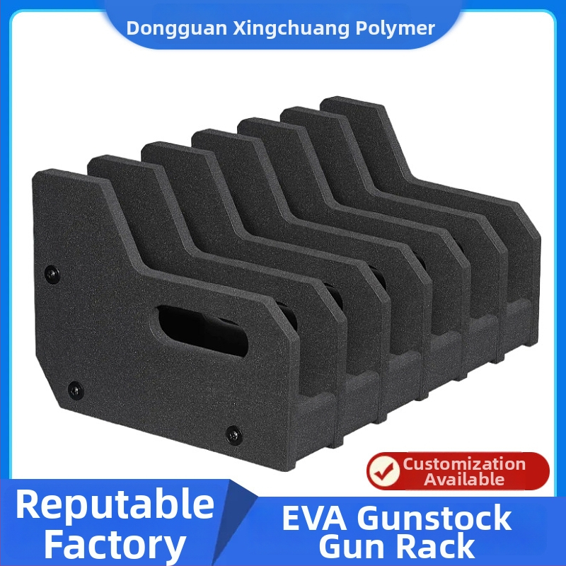 Držiak na zbrane z EVA peny s vnútornou výstelkou, hustota 30 kg/m³, ochranná škatuľka na skladovanie
