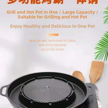 Hliníková štvorcová skladacia gril panvica s nepriľnavým povrchom na vonkajšie použitie