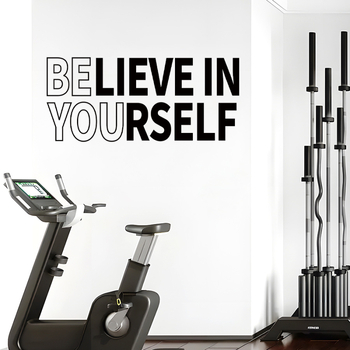 Samoljepljiva zidna naljepnica s porukama pozitivne energije, PVC materijal, 1 komad, crtični stil, za dnevni boravak, spavaću sobu ili ulaz