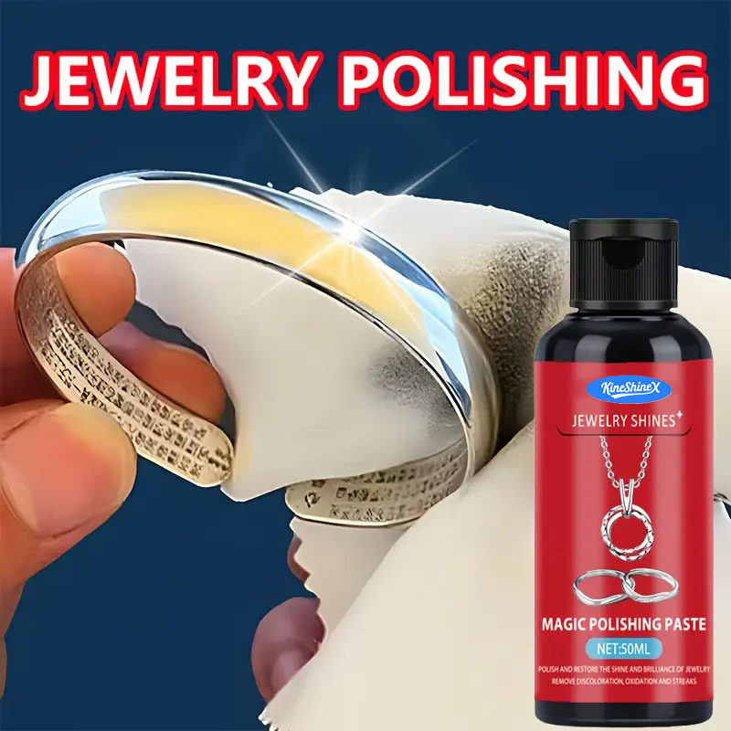 Vosk na leštenie šperkov pre kov a jade – odstraňovanie škrabancov, zrkadlový lesk, 40 ml