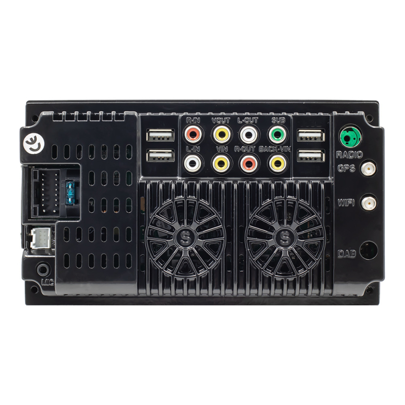 7-palcový Android navigačný systém do auta all-in-one s Bluetooth hudbou, GPS navigáciou a cúvacou kamerou; napájanie 12–24V DC, 60W, TFT displej, univerzálna kompatibilita