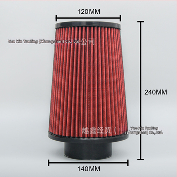 Auto vzduchový filter, s vysokým prietokom, dizajn hubovej hlavy, filtračný prvok