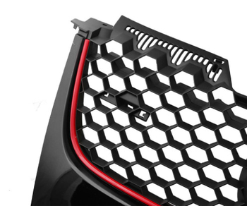 ABS mriežka pre Volkswagen Golf 5 MK5 V GTI, vzor s plástovou štruktúrou, SAPOWER, prispôsobiteľné spracovanie