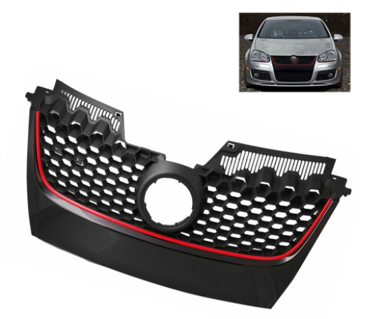 ABS mriežka pre Volkswagen Golf 5 MK5 V GTI, vzor s plástovou štruktúrou, SAPOWER, prispôsobiteľné spracovanie