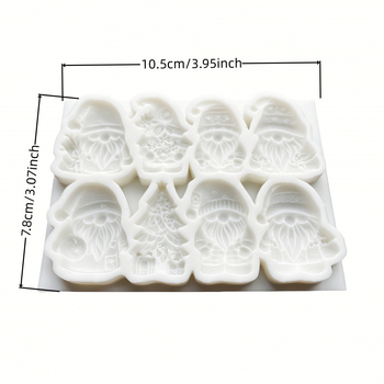 Silikon kalup za pečenje s božićnim dizajnom, 1 kom, fleksibilan, otporan na visoke temperature