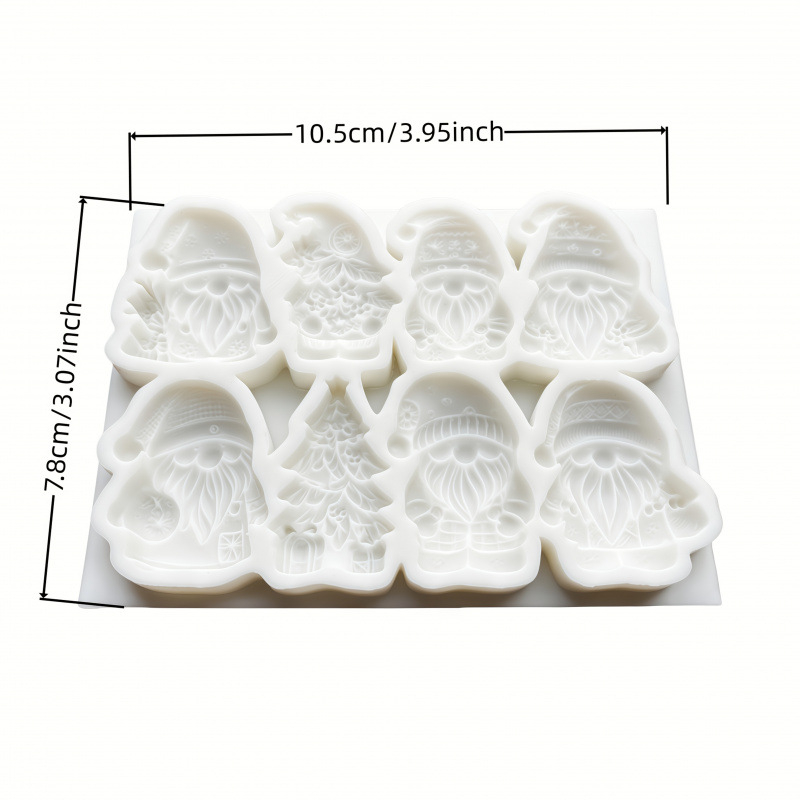 Silikon kalup za pečenje s božićnim dizajnom, 1 kom, fleksibilan, otporan na visoke temperature