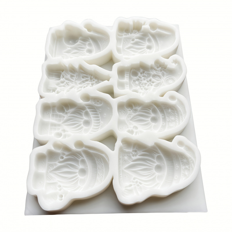 Silikon kalup za pečenje s božićnim dizajnom, 1 kom, fleksibilan, otporan na visoke temperature