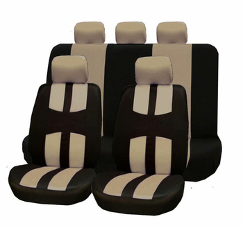 Σετ καλυμμάτων καθισμάτων αυτοκινήτου, 9 τεμάχια, αναπνεόμενο πλεκτό ύφασμα, πλήρης κάλυψη για αυτοκίνητα με πέντε θέσεις, κατάλληλο για όλες τις εποχές