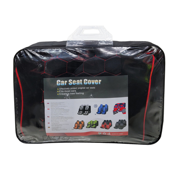Σετ καλυμμάτων καθισμάτων αυτοκινήτου, 9 τεμάχια, αναπνεόμενο πλεκτό ύφασμα, πλήρης κάλυψη για αυτοκίνητα με πέντε θέσεις, κατάλληλο για όλες τις εποχές