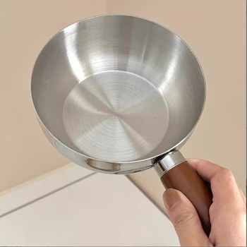 304 nerezová oceľ mliečna miska s skleneným viečkom a úchytkou z orechového dreva, určená pre jednu osobu