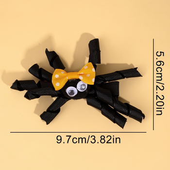 Doplnok do vlasov – Ručne vyrobený klip so stuhou a motívom pavúka, Zirui Lida, ZR-090, jeseň 2025