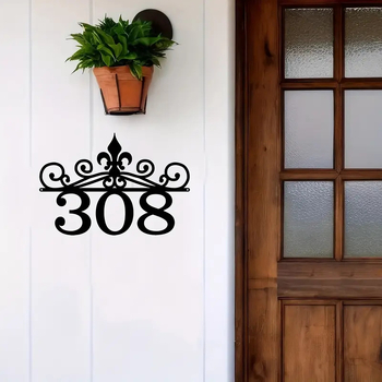 Tabla broja vrata, od željeza, moderni minimalistički stil, prilagodljiva, pogodna za dom, ured i hoteli/restorani