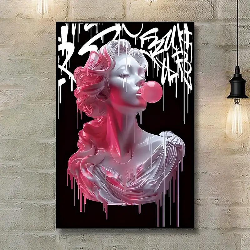 Platno s portret motivom, okvir od masivnog drveta ili bez okvira, platno, jedno djelo