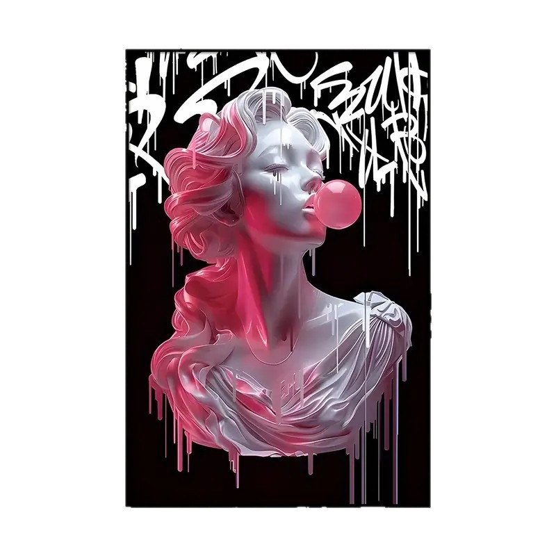 Platno s portret motivom, okvir od masivnog drveta ili bez okvira, platno, jedno djelo