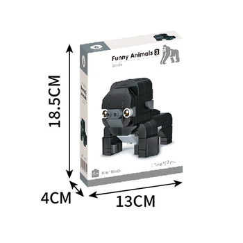 Stavebnice pre deti – séria zvierat, DIY (ABS, 38–50 dielov, vek 4–6 rokov, Logo OEM)