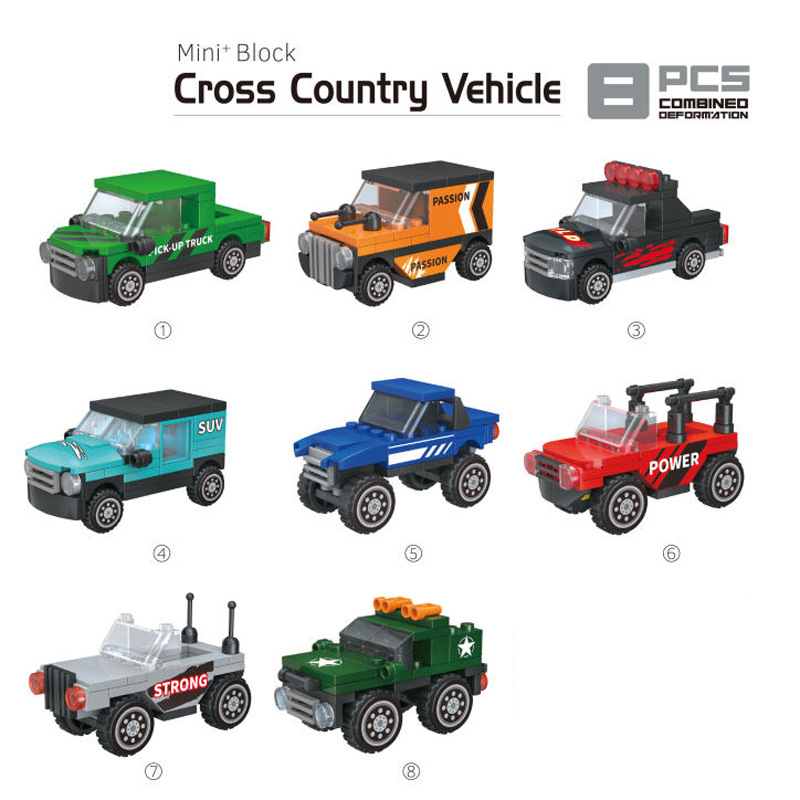 Set de blocuri plastice XL - model mașină spațială, DIY, logo OEM, 7-14 ani