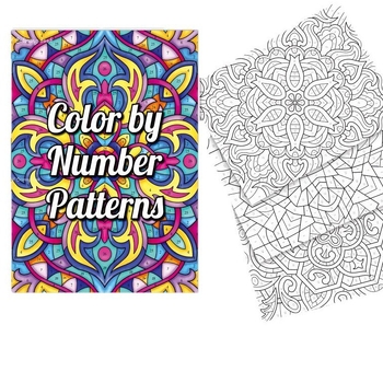 Kniha maľovania podľa čísiel na uvoľnenie, 30 strán, papier 100 g/m², ručne vyrobená