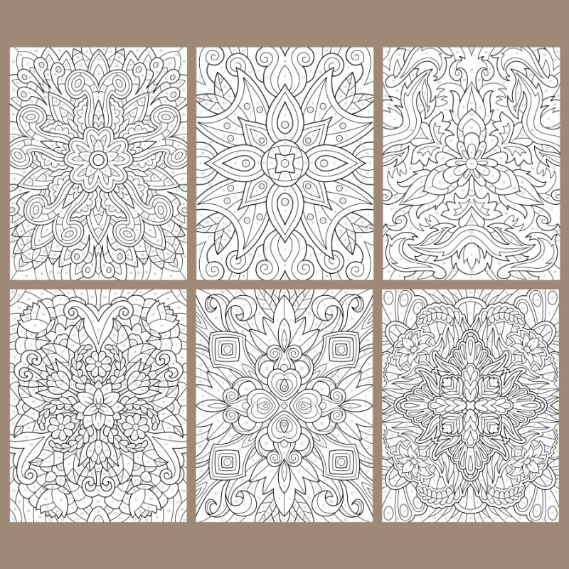 Kniha maľovania podľa čísiel na uvoľnenie, 30 strán, papier 100 g/m², ručne vyrobená