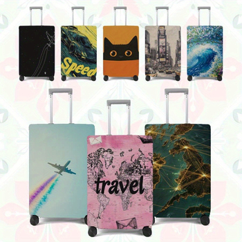 Y2JIT Obal na ochranu batožiny s dizajnom mačky – ABS materiál, príslušenstvo k batožine, kód: Iné