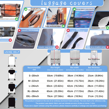 Y2JIT Obal na ochranu batožiny s dizajnom mačky – ABS materiál, príslušenstvo k batožine, kód: Iné